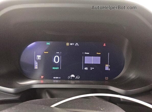 YSMEG3KA9PL149206 2023 POLESTAR 2 Silver Սարքավորումների վահանակի տեսք
