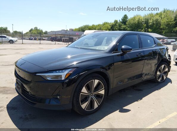 YSMFD3KA1RL220107 2024 POLESTAR 2 Black Առջևի ձախ երեք քառորդ տեսարան