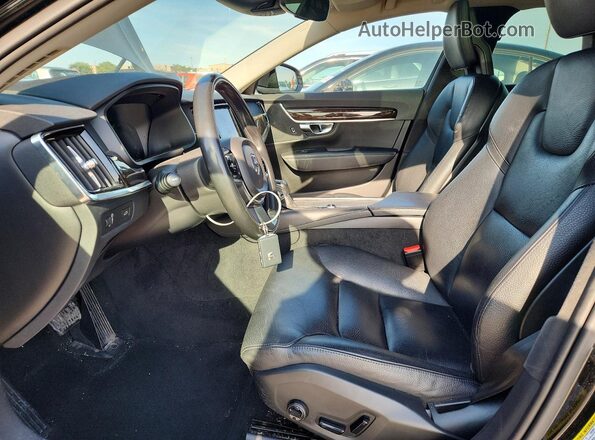YV1102AKXH1003584 2017 VOLVO S90 Black Widok wnętrza z przodu