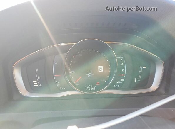 YV126MFK0G2408742 2016 VOLVO S60 Black Սարքավորումների վահանակի տեսք