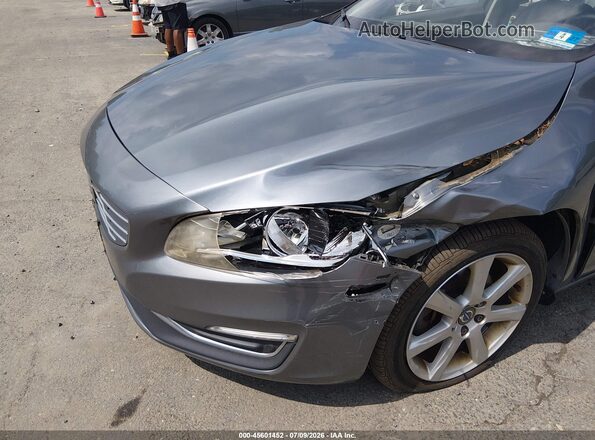 YV126MFK2G2406751 2016 VOLVO S60 Gray წინა ხედი