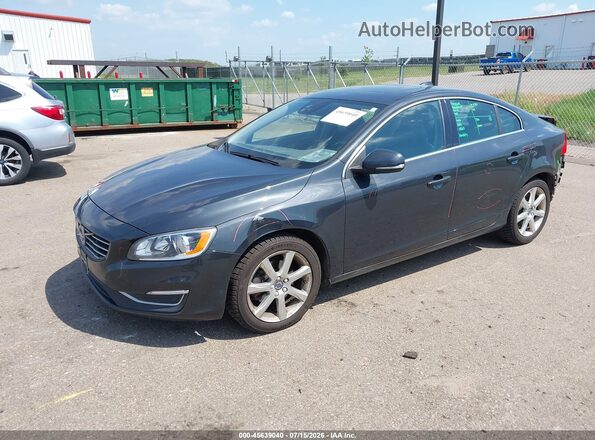 YV126MFK3G2407052 2016 VOLVO S60 Gray Առջևի ձախ երեք քառորդ տեսարան