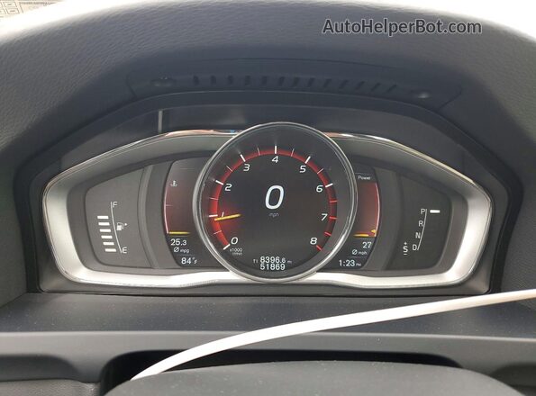 YV126MFK7G2408852 2016 VOLVO S60 Blue Vista del cuadro de instrumentos