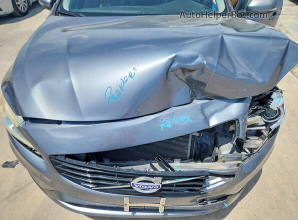 YV126MFL3H2435105 2017 VOLVO S60 Gray Вид задньої частини салону