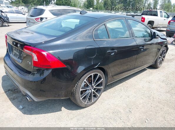 YV126MFL3J2452203 2018 VOLVO S60 Black Задня права чверть