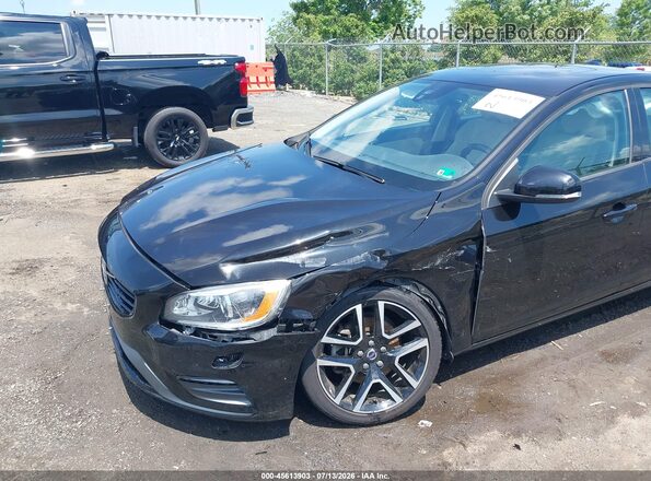 YV126MFL7J2454312 2018 VOLVO S60 Black Դիմացի տեսք