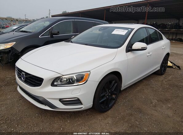 YV126MFLXH2439006 2017 VOLVO S60 White Առջևի ձախ երեք քառորդ տեսարան