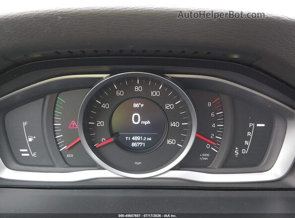 YV126MFLXH2439006 2017 VOLVO S60 White Հետևի նստատեղերի տեսք