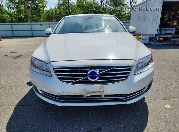 YV140MAK1G1196280 2016 VOLVO S80 White Front view