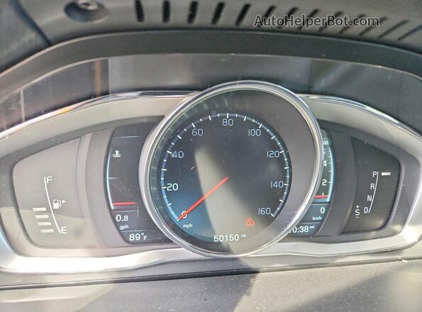YV140MAK1G1196280 2016 VOLVO S80 White Instrument cluster view