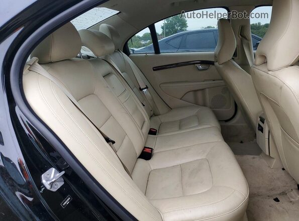 YV140MAK4G1195785 2016 VOLVO S80 Black უკანა სავარძლების ხედი
