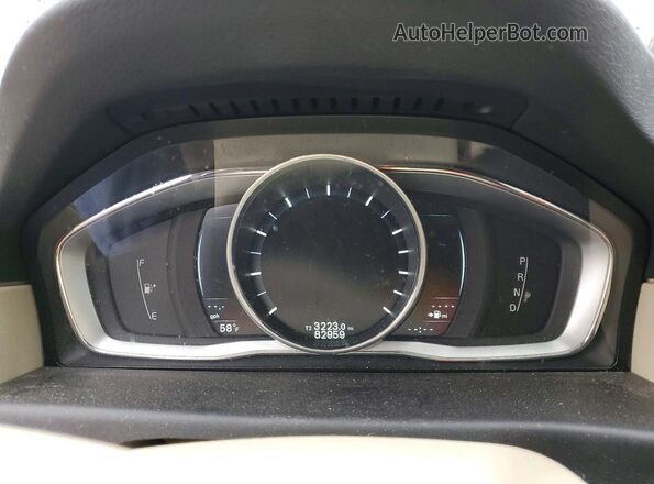 YV140MAK4G1195785 2016 VOLVO S80 Black ხელსაწყოთა პანელის ხედი
