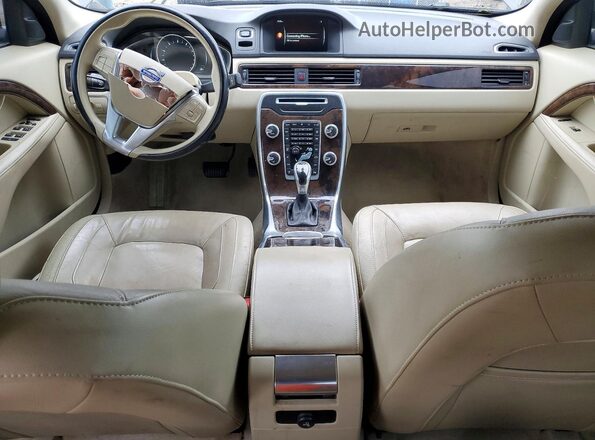 YV140MAK4G1195785 2016 VOLVO S80 Black წინა პანელის ხედი