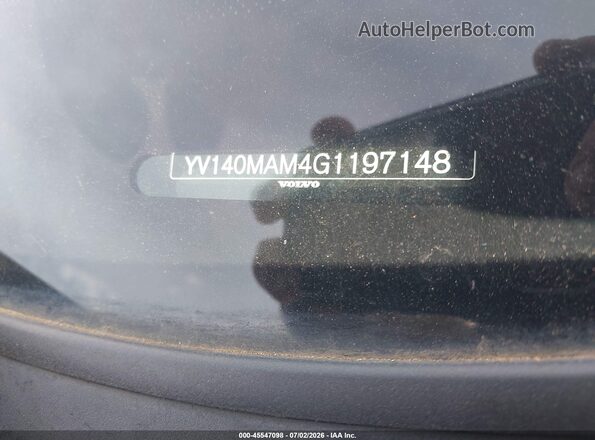 YV140MAM4G1197148 2016 VOLVO S80 Black Widok komory silnika
