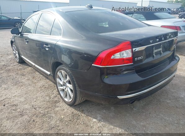 YV140MAM4G1197148 2016 VOLVO S80 Black Tył lewy