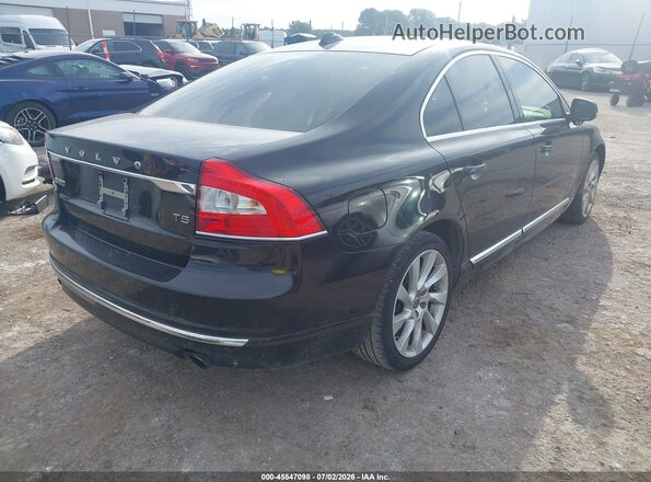 YV140MAM4G1197148 2016 VOLVO S80 Black Tył prawy