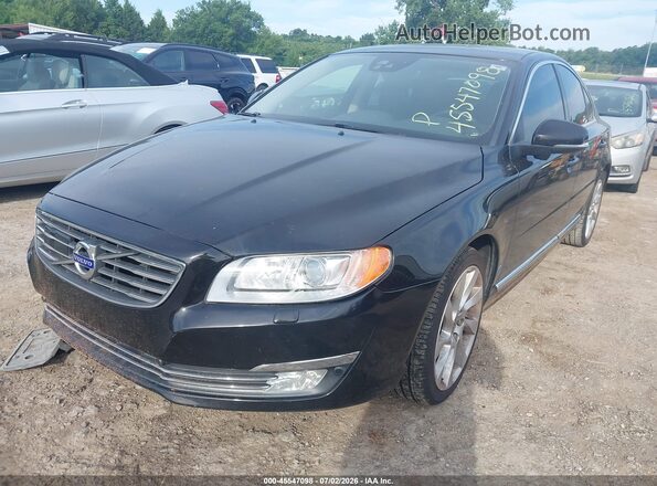 YV140MAM4G1197148 2016 VOLVO S80 Black Przód lewy