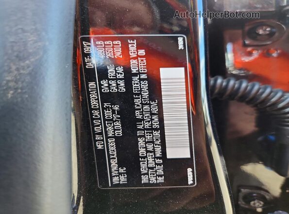 YV140MSLXJ2383610 2018 VOLVO V60 Black ძრავის განყოფილების ხედი