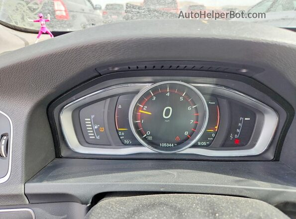 YV140MSLXJ2398009 2018 VOLVO V60 Black Widok zestawu wskaźników