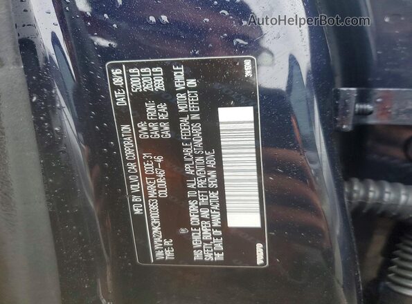 YV1A22MK3H1003853 2017 VOLVO S90 Синий Вид подкапотного пространства