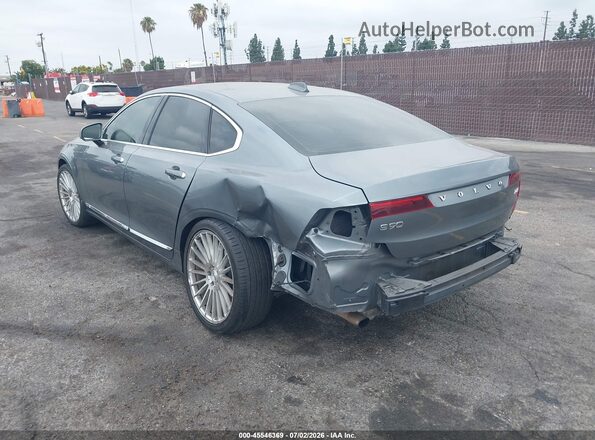 YV1A22ML5H1017052 2017 VOLVO S90 Gray Задня ліва чверть