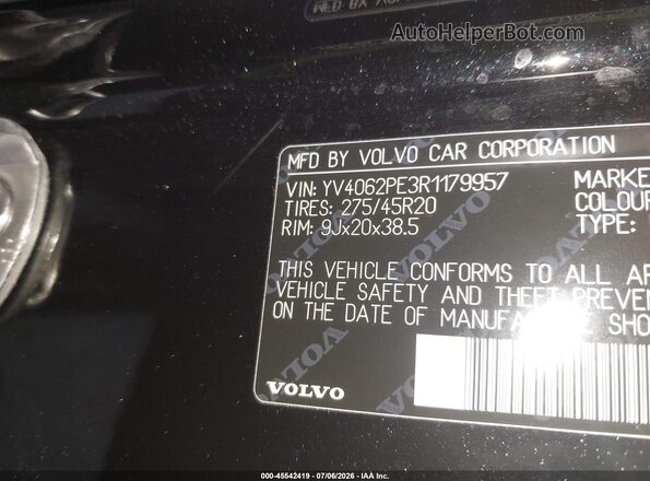YV4062PE3R1179957 2024 VOLVO XC90 Black Vista del compartimento del motor