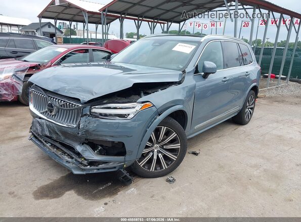 YV4062PN5P1928979 2023 VOLVO XC90 Light Blue Առջևի ձախ երեք քառորդ տեսարան