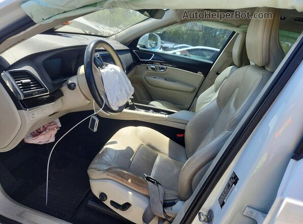 YV4102CK1K1418784 2019 VOLVO XC90 White Vista interior delantera