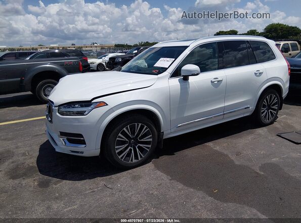 YV4102CK1N1801032 2022 VOLVO XC90 White Vista tres cuartos delantera izquierda