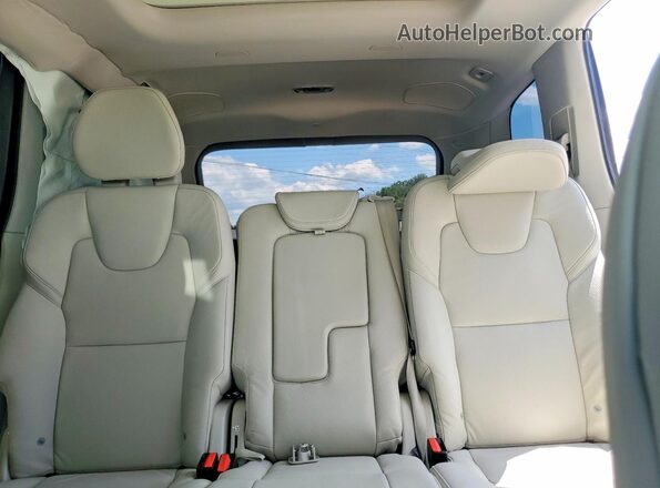 YV4102CK5K1455689 2019 VOLVO XC90 White უკანა სავარძლების ხედი