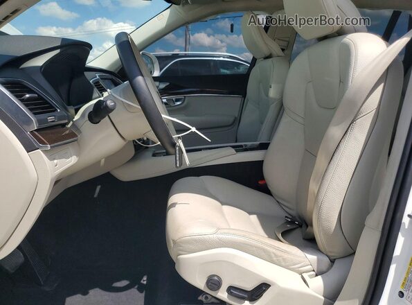 YV4102CK5K1455689 2019 VOLVO XC90 White წინა სალონის ხედი