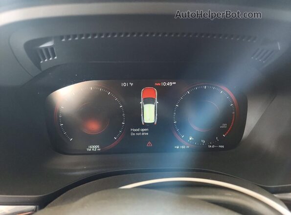 YV4102DKXL1459172 2020 VOLVO XC60 White ხელსაწყოთა პანელის ხედი