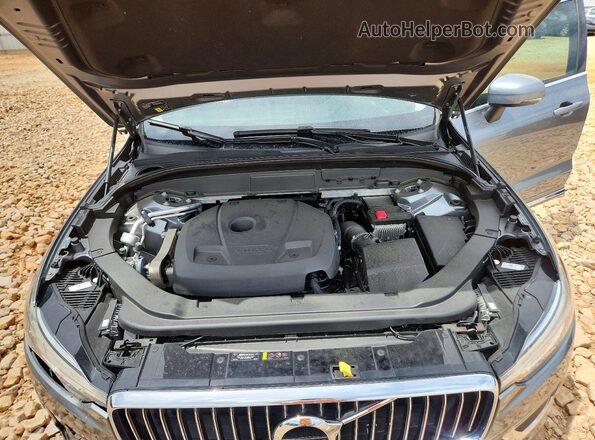 YV4102DLXM1681995 2021 VOLVO XC60 Gray Вид підкапотного простору