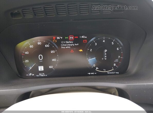 YV4102PK7L1620198 2020 VOLVO XC90 Black Vista de los asientos traseros