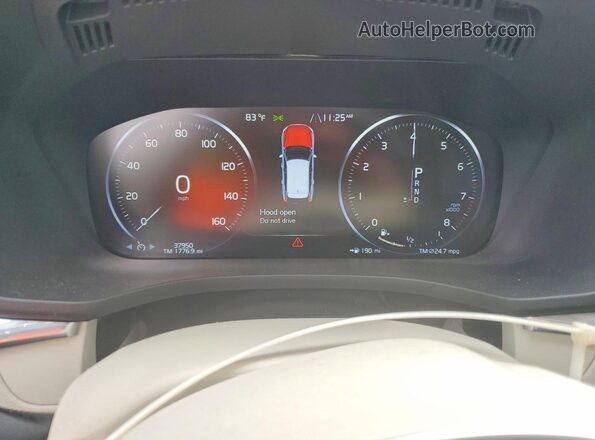 YV4102RL2L1590257 2020 VOLVO XC60 Blue ხელსაწყოთა პანელის ხედი