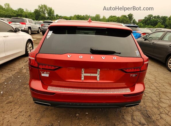 YV4102WK2L1030735 2020 VOLVO V60 Red Հետևի տեսք