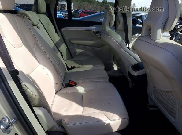 YV4102XK0G1080263 2016 VOLVO XC90 Beige უკანა სავარძლების ხედი