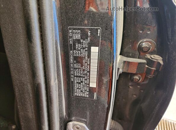 YV4102XK0G1080358 2016 VOLVO XC90 Black Вид наклейки з VIN-кодом
