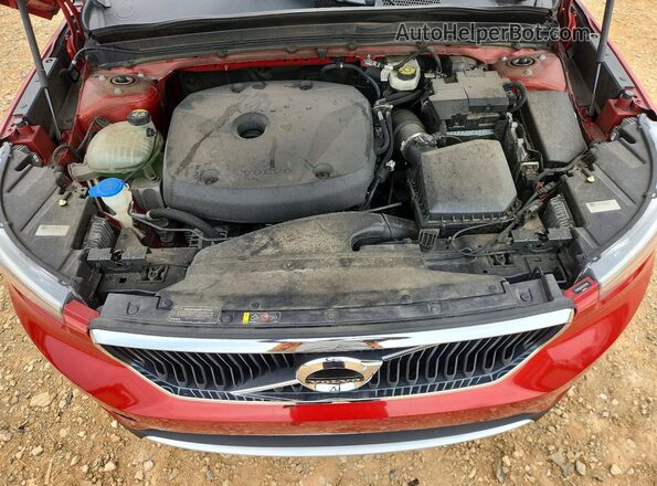 YV4162UK3K2154104 2019 VOLVO XC40 Red Vista del compartimento del motor
