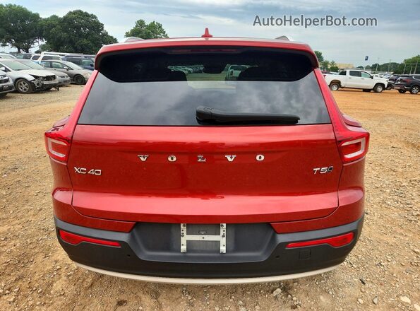 YV4162UK3K2154104 2019 VOLVO XC40 Red Vista trasera