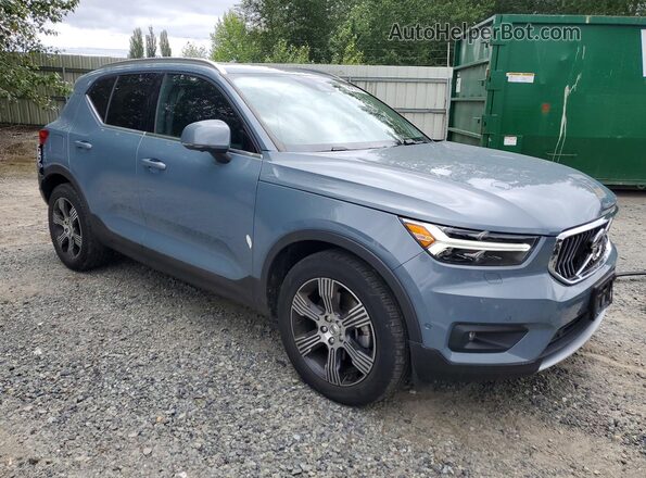 YV4162UL3L2171480 2020 VOLVO XC40 Blue Передня права чверть
