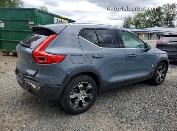 YV4162UL3L2171480 2020 VOLVO XC40 Blue Задня права чверть