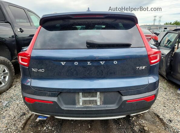 YV4162UL6L2313370 2020 VOLVO XC40 Blue Вид ззаду