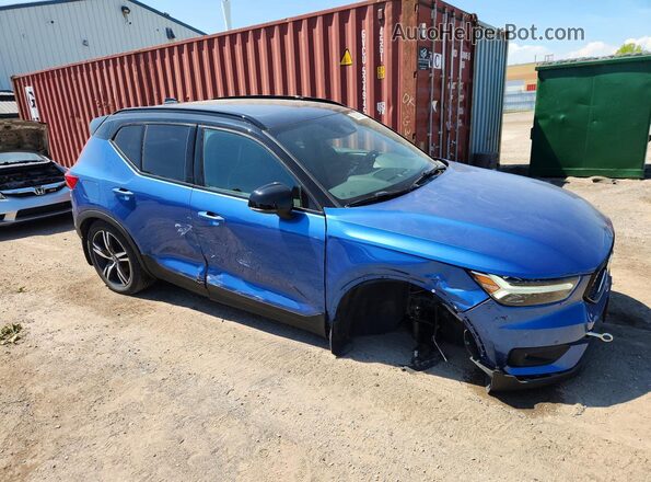 YV4162UM2M2559939 2021 VOLVO XC40 Blue Przód prawy