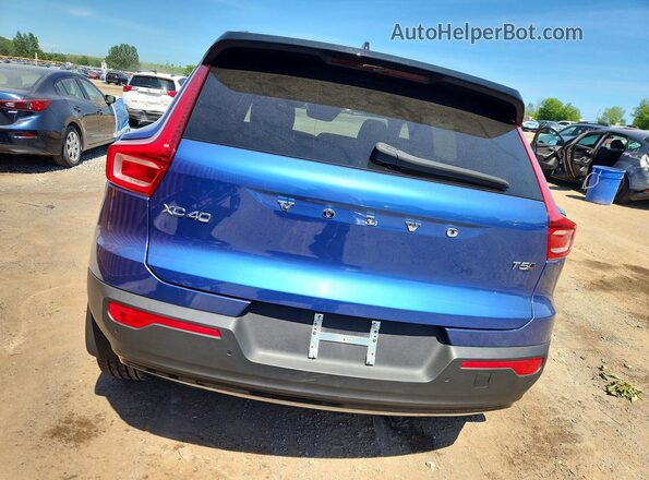 YV4162UM2M2559939 2021 VOLVO XC40 Blue Widok z tyłu