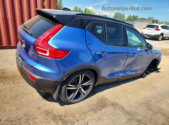 YV4162UM2M2559939 2021 VOLVO XC40 Blue Tył prawy