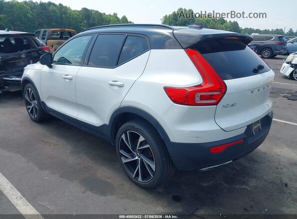 YV4162UM4K2094299 2019 VOLVO XC40 White Հետևի ձախ
