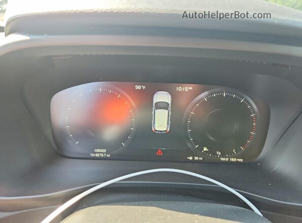 YV4162UM6L2245970 2020 VOLVO XC40 White ხელსაწყოთა პანელის ხედი