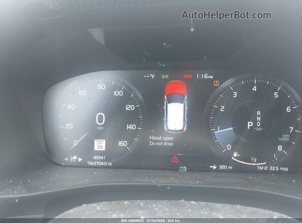 YV4162UM6M2409879 2021 VOLVO XC40 White Vista de los asientos traseros