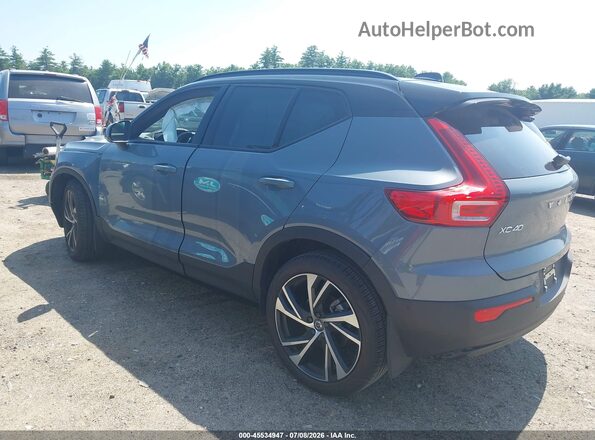 YV4162UM6N2723792 2022 VOLVO XC40 Синий Задняя левая четверть